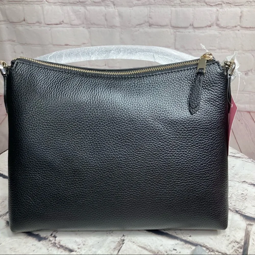 KATE SPADE melody black flap shoulder bag $399